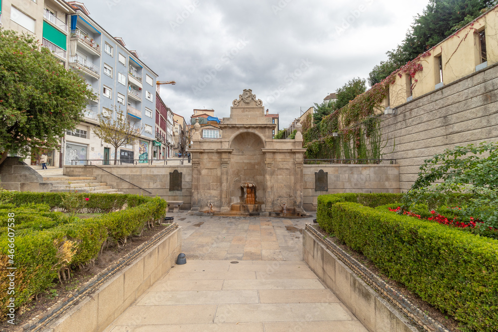 Burgas thermal pool, in the city of Ourense, Spain