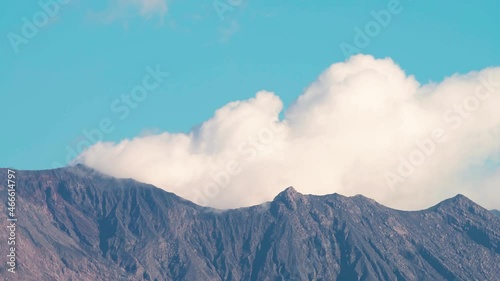 Sakurajima, an active smoking volcano in Kyushu Japan
