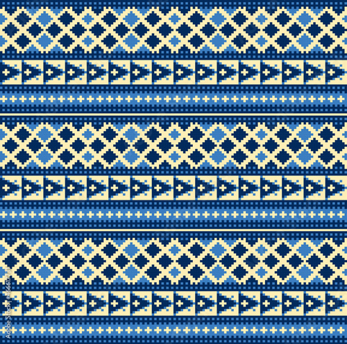 Embroidery Ethnic Pattern Geometric Print design, picture art and abstract background.