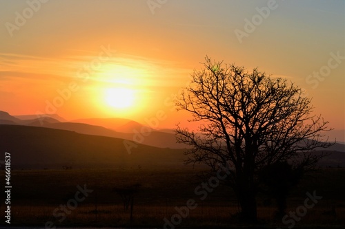 Sunset in KwaZulu-Natal, South Africa