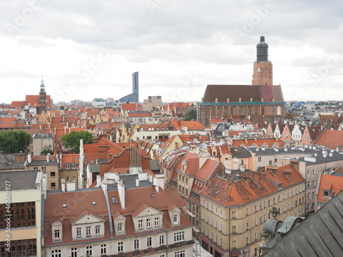 A view of the city of Wrocław from the university of Wrocław 