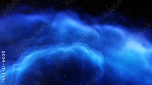 Fototapeta Naklejka Na Ścianę i Meble -  Deep outer space with stars and nebula 3d illustration