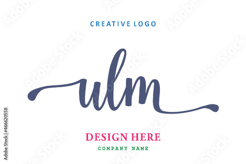 ULM lettering logo is simple, easy to understand and authoritative