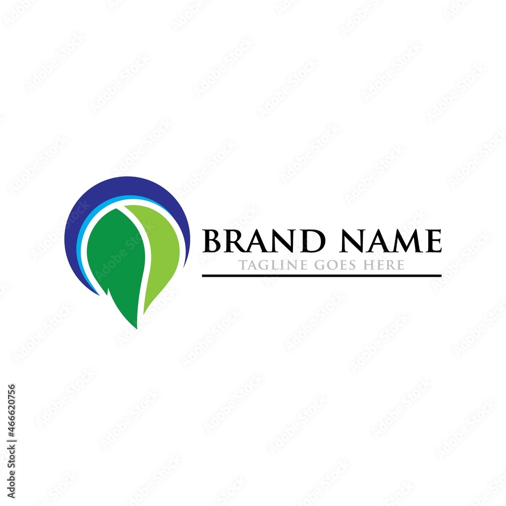 Water drop eco leaf logo design template icon. Can be used in ecological, medical, chemical, food and oil design. Water drop eco leaf logo design template icon. Can be used in ecological, medical, chemical, food and oil design.