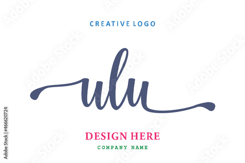 ULU lettering logo is simple, easy to understand and authoritative