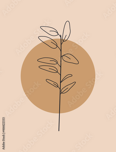 Boho abstract background. Abstract background  in a minimalist style. Minimalist Poster