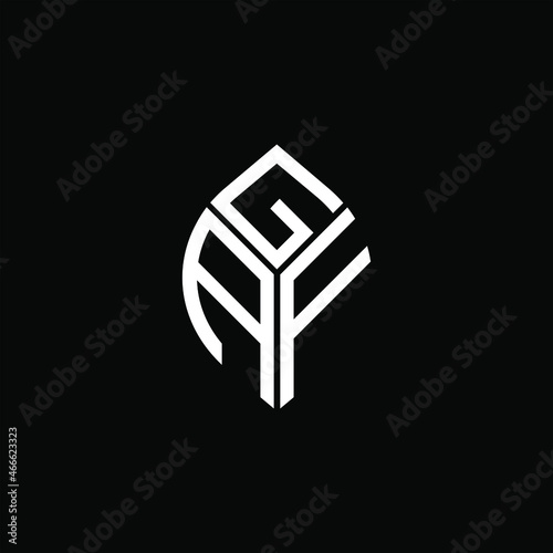 GAF letter logo creative design. GAF unique design
