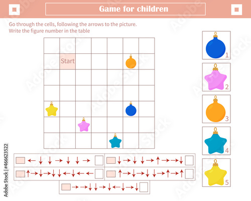  A game for children. Development of spatial 