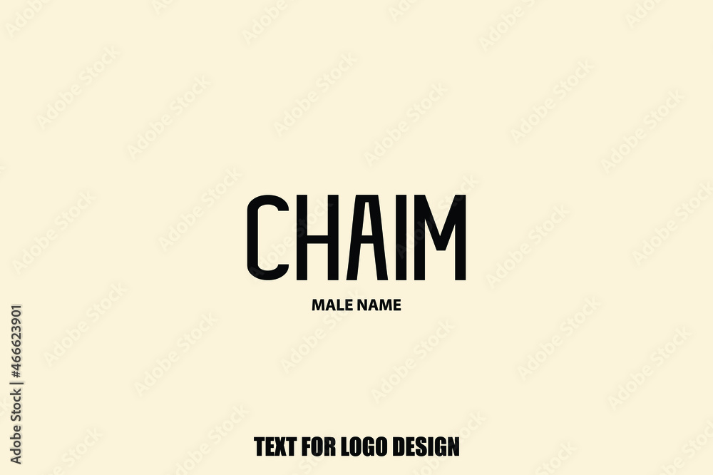 Obraz premium Bold Typography Text Sign of Baby Boy Name