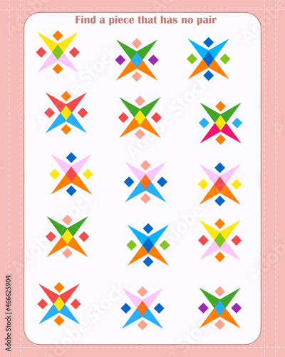  Logic game for children. Find which shape 