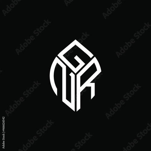 GNR letter logo creative design. GNR unique design
 photo