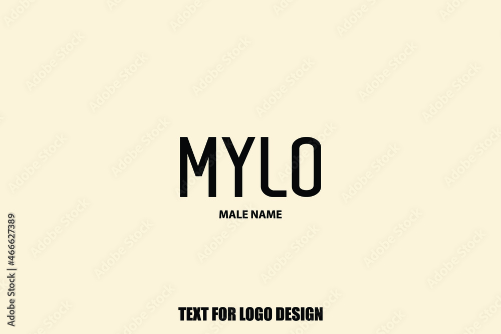Bold Typography Text Sign of Baby Boy Name Bold Typography Text Sign of Baby Boy Name
