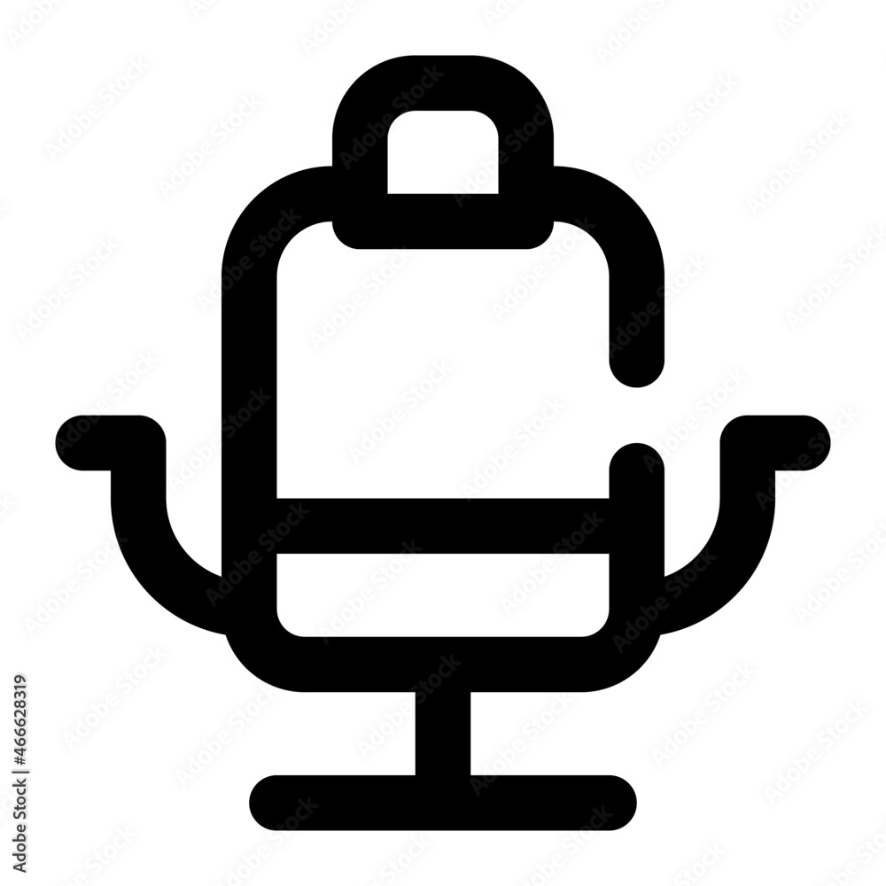 salon chair for beauty icon using line style salon chair for beauty icon using line style