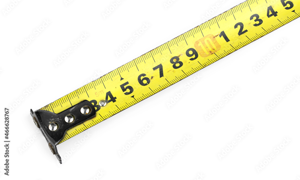Old construction roulette on a white background Old construction roulette on a white background