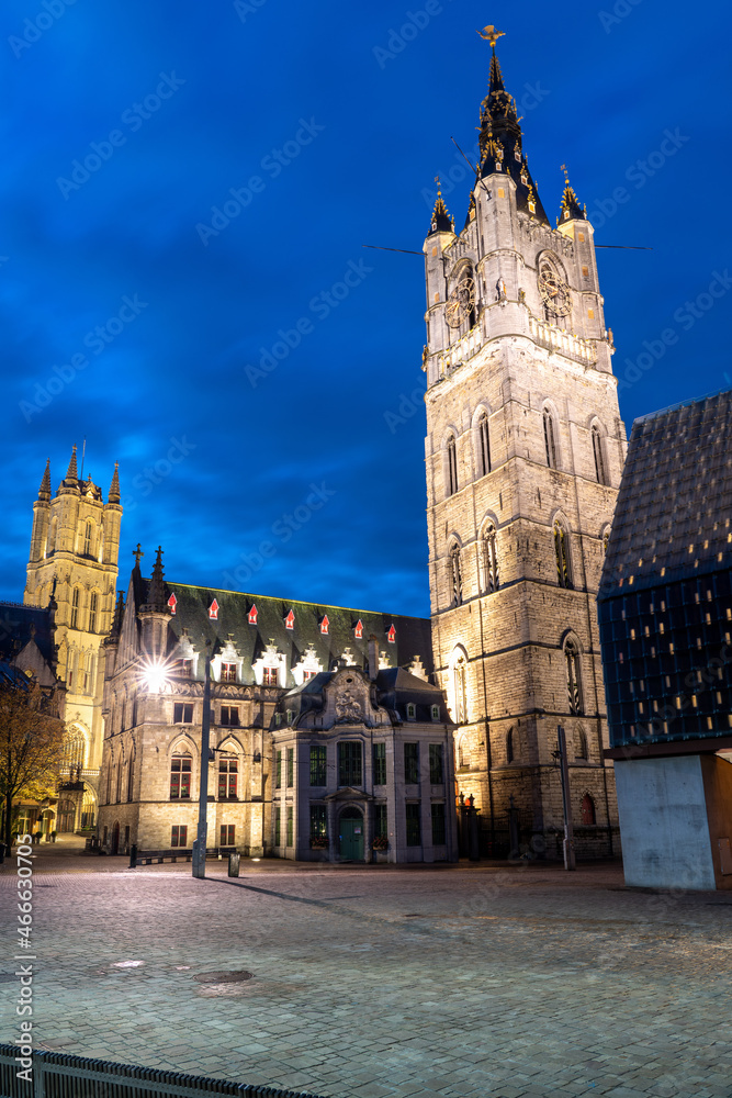Belfry of Ghent and the sheepfold