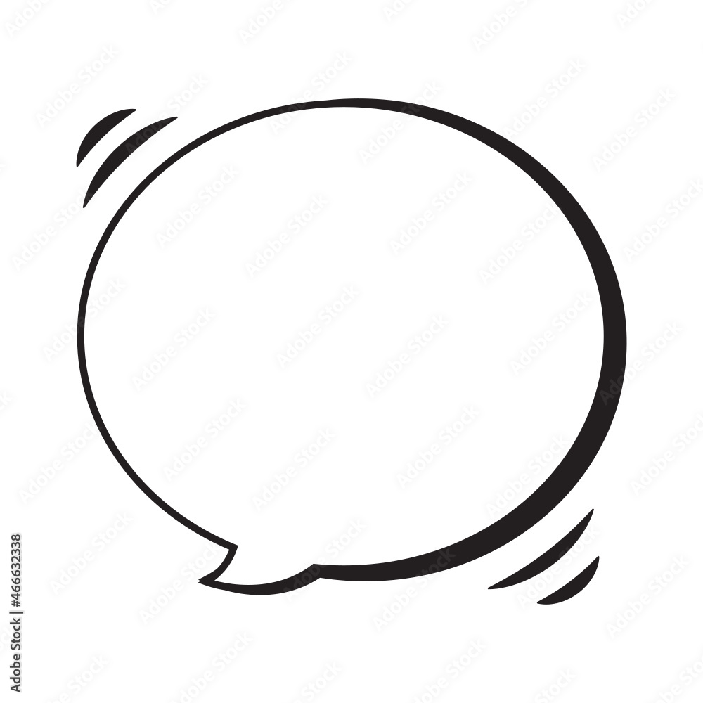 Fototapeta premium empty comic speech bubbles, Hand drawn retro cartoon. Pop art style.