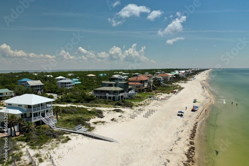 St. George Island  Florida - Aerial Views of the Beaches in 4K