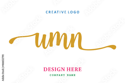 UMN lettering logo is simple, easy to understand and authoritative