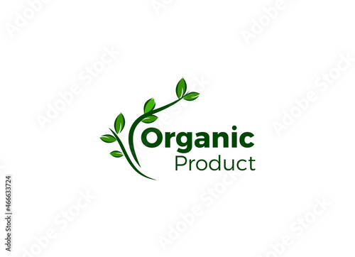 Natural Ingredients 100 percent green label sticker icon isolated on white background. Symbol of healthy food. Vector illustration