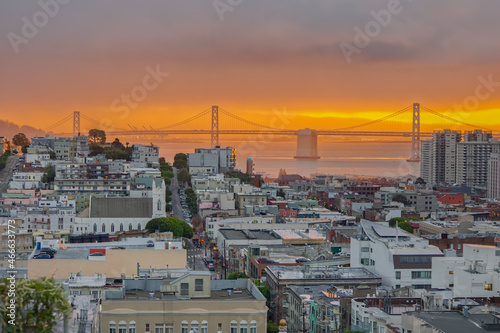 San Francisco Landscape During Sunrise