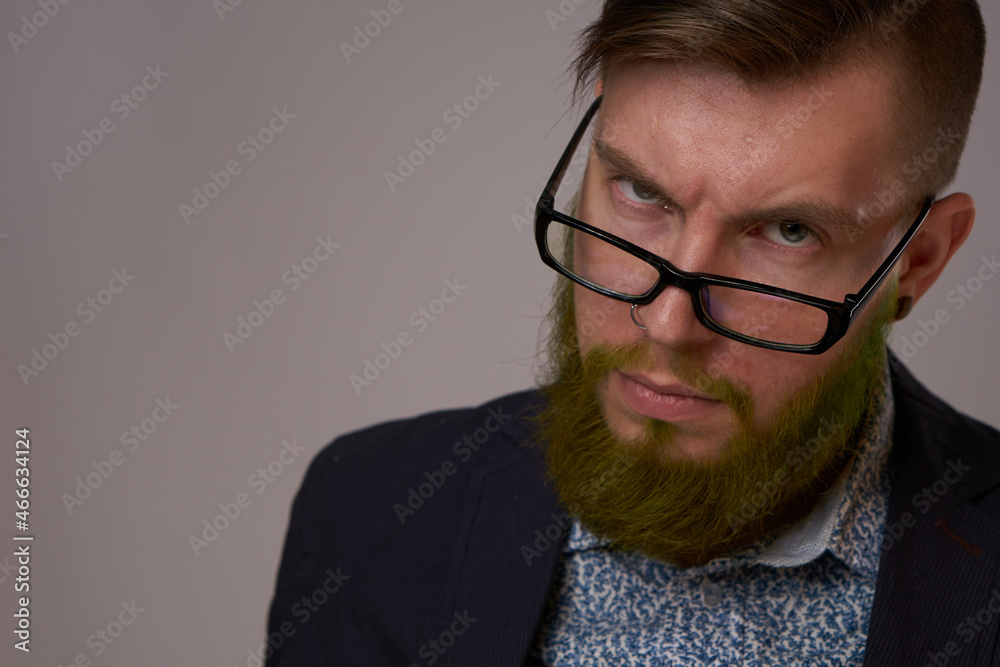business man with glasses with tattoos on his arms office professionals business man with glasses with tattoos on his arms office professionals