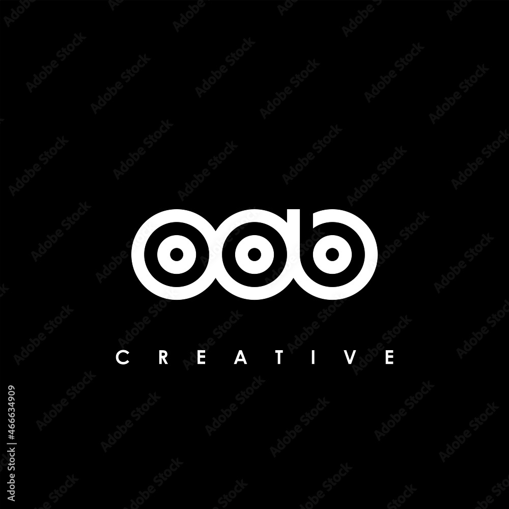 OOB Letter Initial Logo Design Template Vector Illustration OOB Letter Initial Logo Design Template Vector Illustration