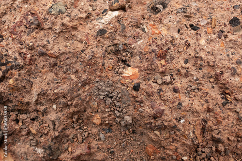 The texture of rough stony clay. © Илья Мышенков