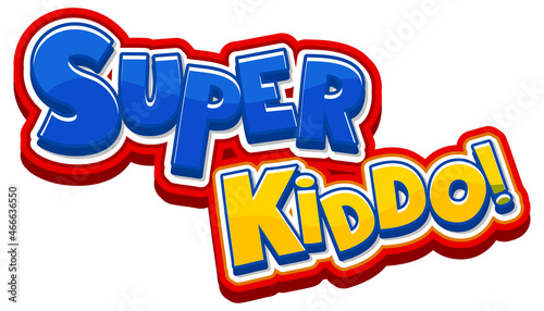 Super Kiddo logo text design photo