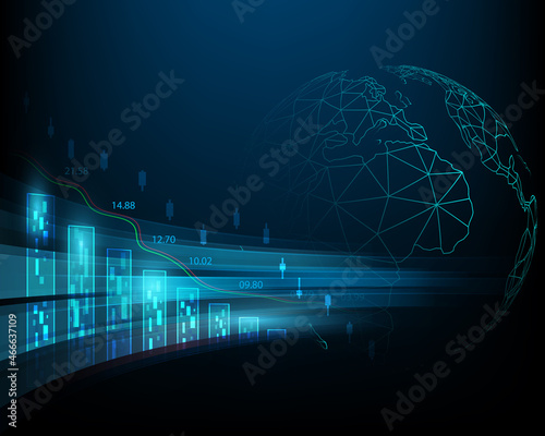 Stock market background abstract concept design illustration