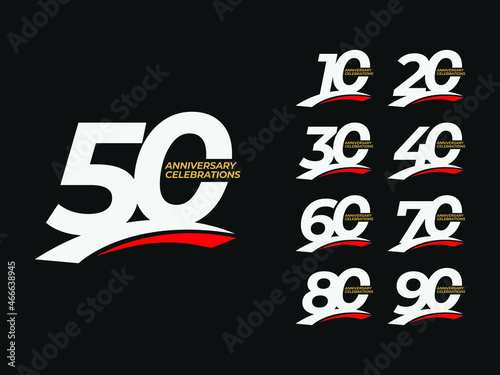 anniversary celebrations Logo Colletions Template 