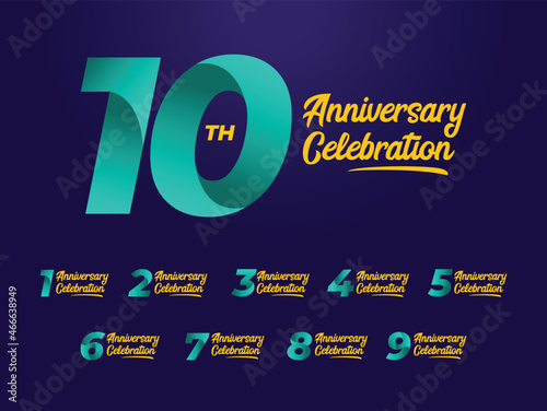 anniversary celebrations Logo Colletions Template 