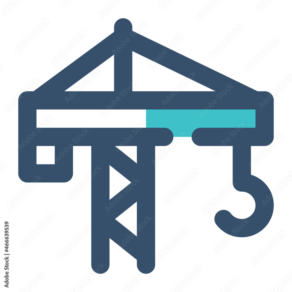 crane for construction icon lineal crane for construction icon lineal