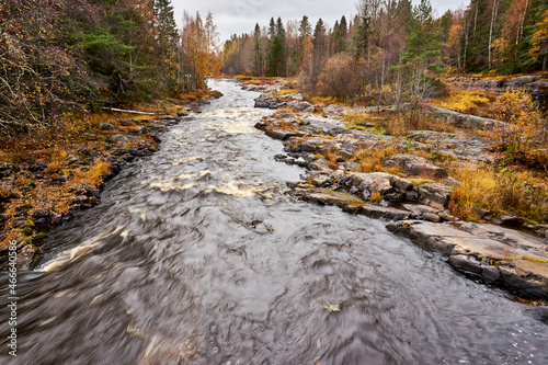 River in autumn photo