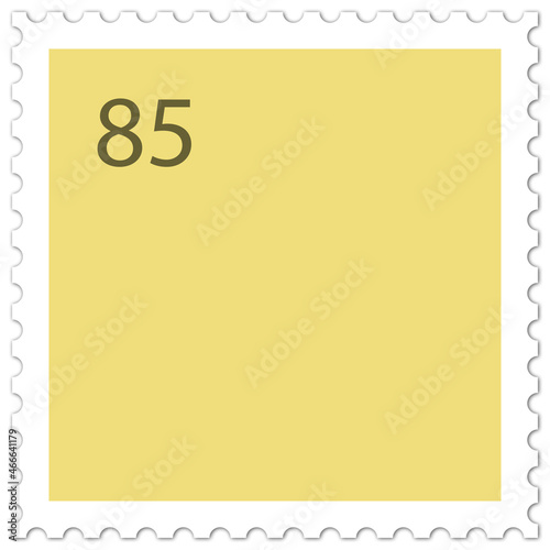 Briefmarke isoliert vor weißem Hintergrund als Illustration