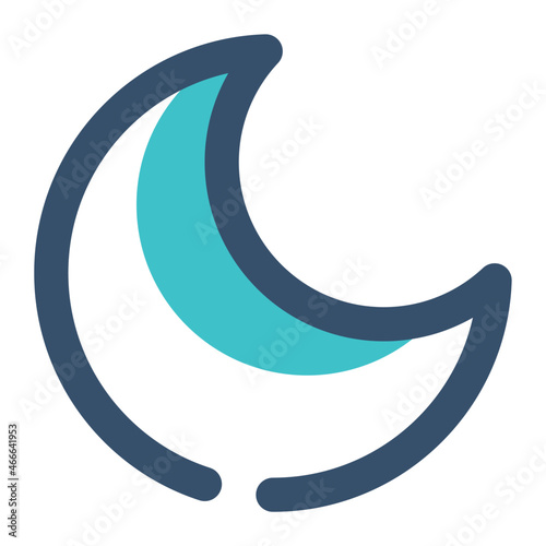 moon for weather icon lineal