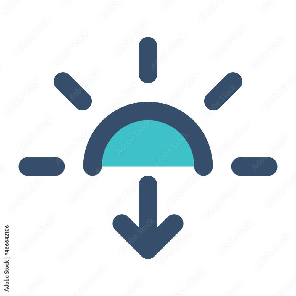 sunset for weather icon lineal sunset for weather icon lineal