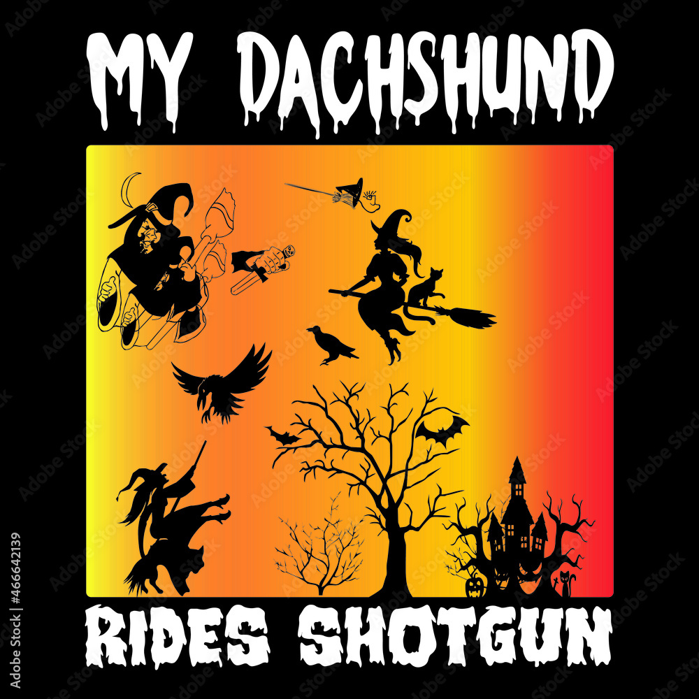 My Dachshund Rides Shotgun
