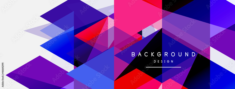 Mosaic triangles geometric background. Techno or business concept, pattern for wallpaper, banner, background, landing page Mosaic triangles geometric background. Techno or business concept, pattern for wallpaper, banner, background, landing page