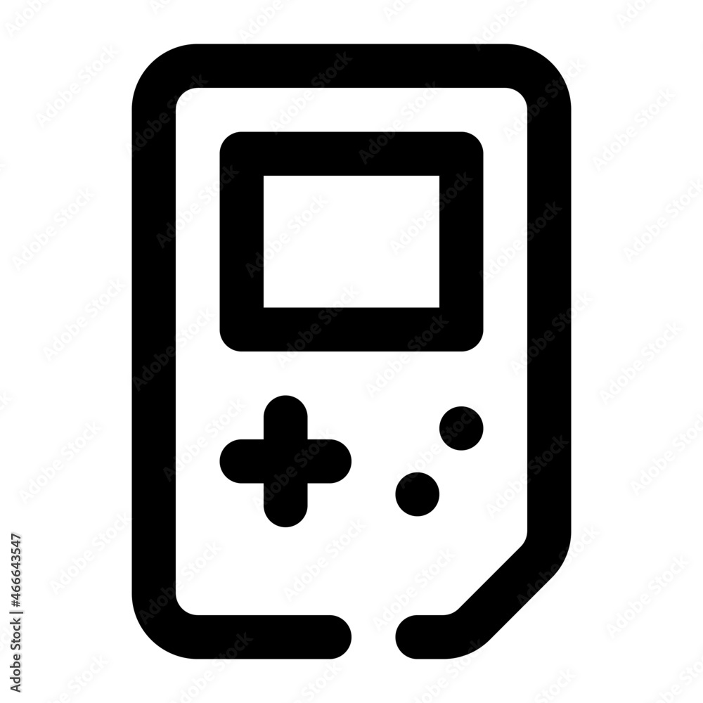 game for electronic icon lineal