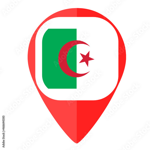 Free Download Algeria national flag country marker pin - GFXLoad