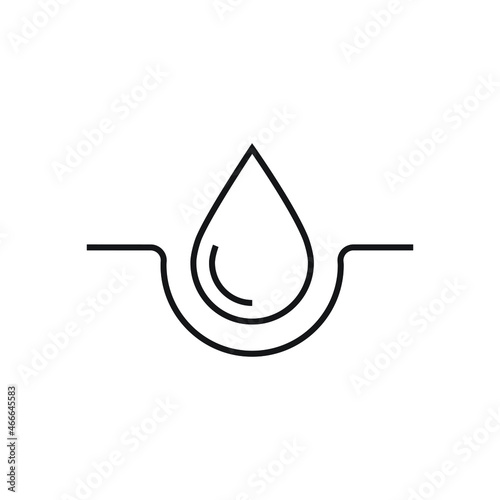 Moisture icon, pictogram of moisturizing cream design vector illustration