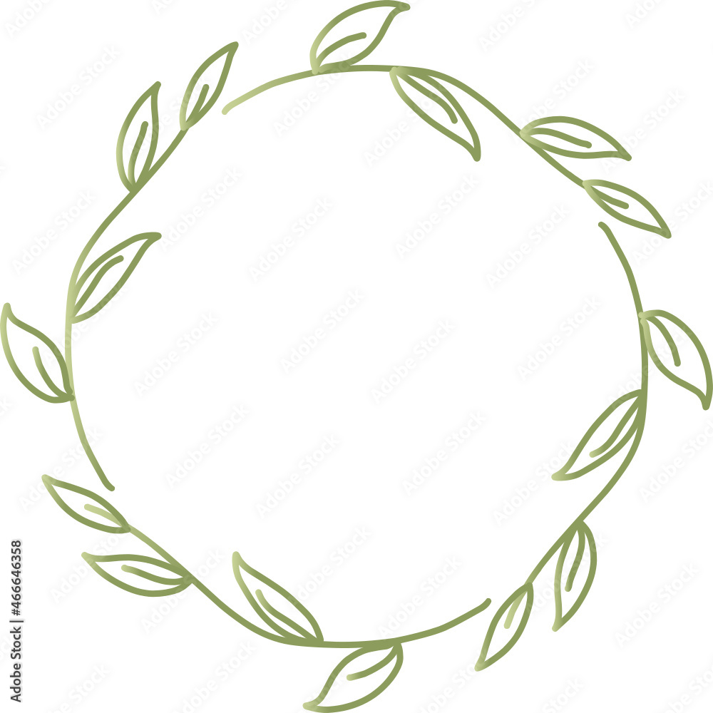 Leaves Circular Frame Leaves Circular Frame
