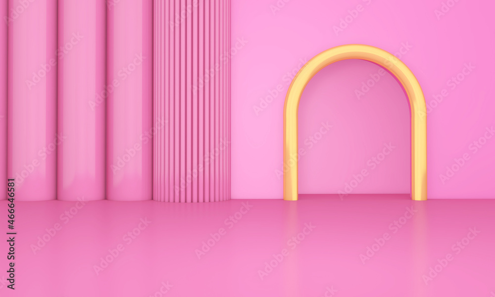 Empty room with Wall Background. 3D illustration, 3D rendering Empty room with Wall Background. 3D illustration, 3D rendering