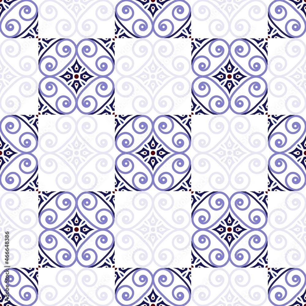 Fototapeta premium Vintage seamless pattern