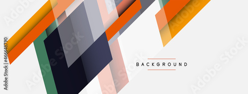 Vector background. Abstract overlapping color lines design with shadow effects. Illustration for wallpaper banner background or landing page