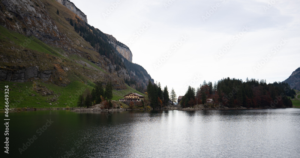 Ebeanalp, Seealpsee, Wildkirchli are the sun terrace of the alpstein. Mountainfuls of climbing routes. It is also the ideal starting point for hiking into the impressive, amazing Alpstein region Ebeanalp, Seealpsee, Wildkirchli are the sun terrace of the alpstein. Mountainfuls of climbing routes. It is also the ideal starting point for hiking into the impressive, amazing Alpstein region