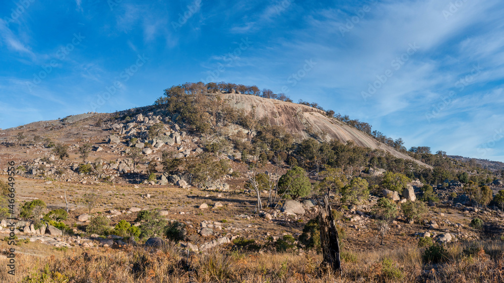 'Draining Rock' Panorama near Tenterfield NSW Australia.