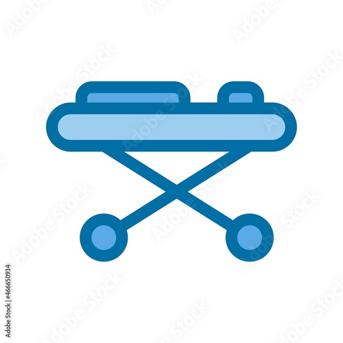 Stretcher Filled Blue Vector Icon Design
