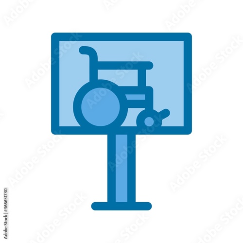 Parking Filled Blue Vector Icon Design