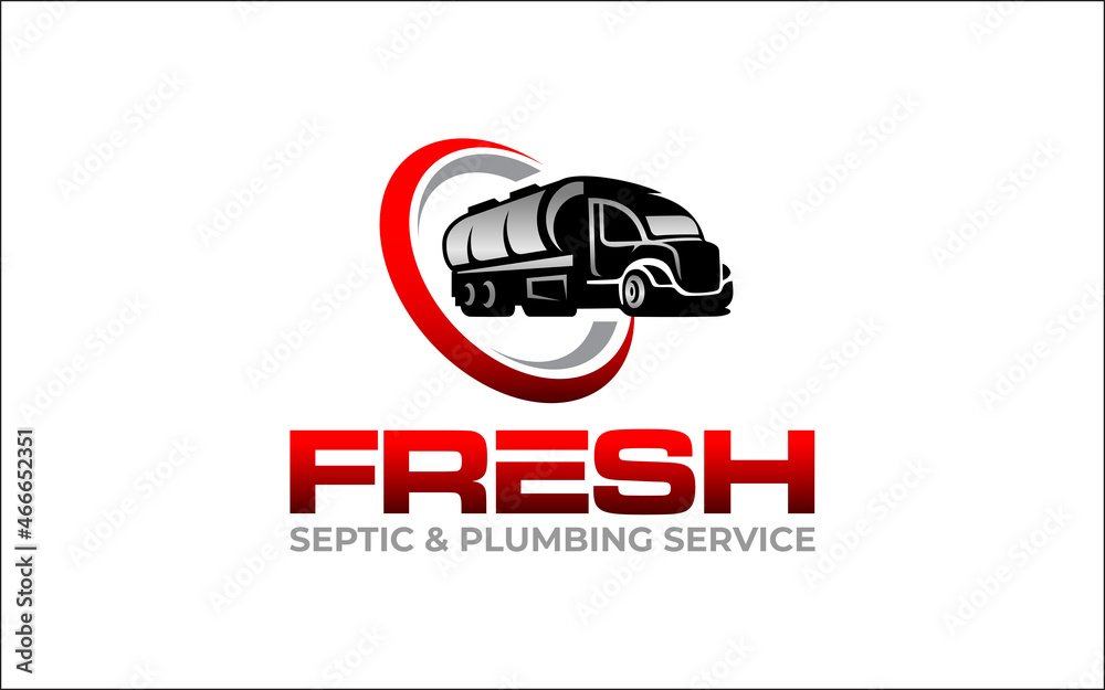 Illustration graphic vector of septic tank clean service logo design template-05